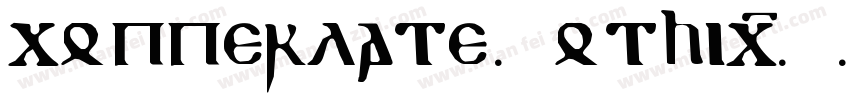 copperlate Gothic字体转换